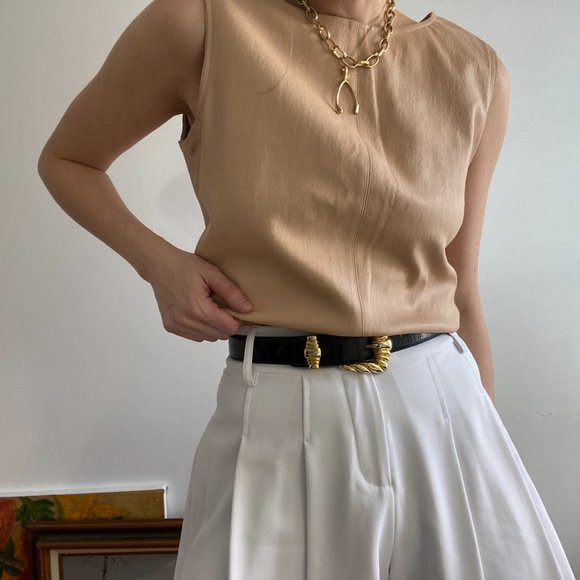 Vintage Blush Leather Redone Vest - Picture 5 of 9